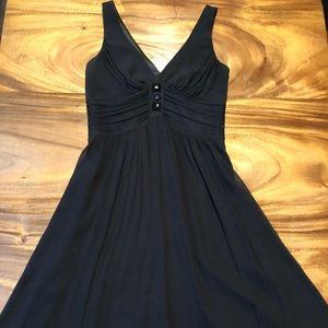 Black crepe dress with silk lining